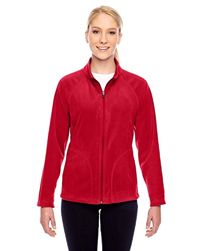 TEAM 365 Ladies Campus Microfleece Jacket, Large, Sport RED