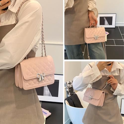 Image of Travistar Crossbody Bags for Women Small Handbags PU Leather Shoulder Bag Purse Evening Bag Quilted Satchels with Chain Strap