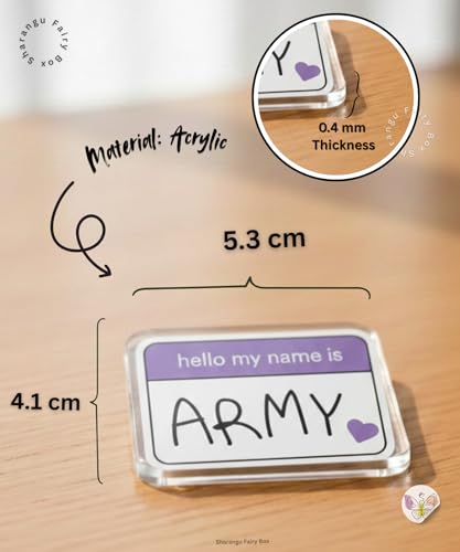 Image of Acrylic Army Bomb Keychain with White Tag | Purple Army Key Holder |Kpop Lightstick