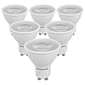DEWENWILS GU10 LED Dimmable Bulb, 3000K Warm White Track Light Bulb, 7W(50W Halogen Equivalent) Two Prong Light Bulb, 500LM, 6 Pack, UL Listed
