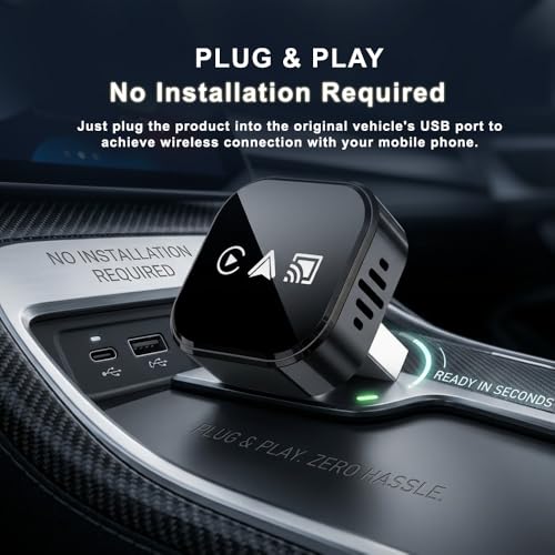 Image of BLEAT 4 in 1 Car Play Adapter with Miracast and Airplay |Auto Android | CAR Play| MIRACAST| AIR Play