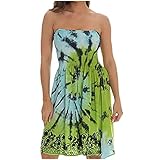 Ropa de moda larga gráfica corta tubo bandeau sexy bohemio línea A brunch bustier vestido falda para mujer falda PK