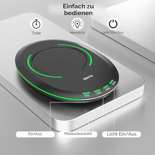 Giecy Ultra Dünner Maus Jiggler Nicht Nachweisbar,Mouse Mover mit Einstellbarem Intervall,Treiberfreier Mausbeweger für Home Office(Schwarz) – Ansicht 5