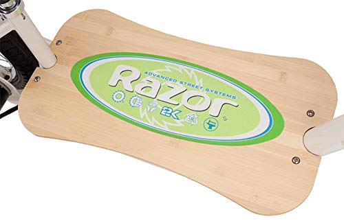 Image of Razor EcoSmart Metro Electric Scooter for Adults - 500W High Torque Motor, Up to 18MPH, 16 inch Air Filled Tires, Rear Wheel Drive, Height Adjustable Seat and Detachable Luggage Basket, Bamboo Deck