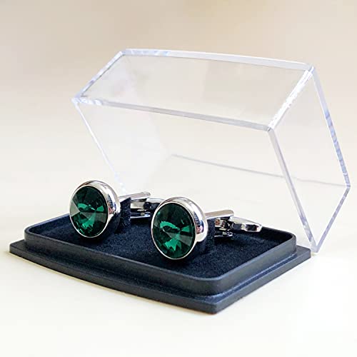 Image of S&W Wedding Cufflinks for Men Cuffs with Gift Box Business for Tuxedo Shirt