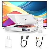 Mini leitor de DVD com colunas incorporadas HIFI, leitores de DVD sem região para TV, saída HDMI e AV, leitor de CD/DVD super pequeno com entrada USB, sistema NTSC/PAL, cabos HDMI e AV