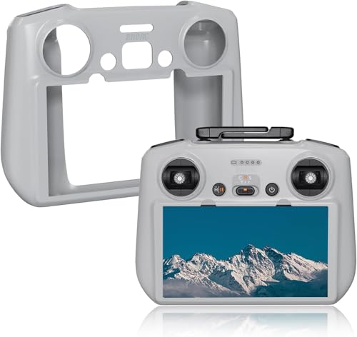 Image of M.G.R.J Silicone Protective Case Cover for DJI Neo Mini 4 Pro /DJI Air 3 RC 2 Remote Controller Anti-Slip Silicone Case (Grey)