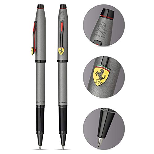 Cross FR0085 -129 Century Ii Scuderia Ferrari Rollerball Pen, Includes Luxury Gift Box - Titanium Grey Satin Lacquer thumb #1