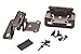 Amerock | Cabinet Hinge | 1/2 inch (13 mm) Overlay Hinge | Oil Rubbed Bronze | 2 Pack | Self-Closing Hinge | Partial Wrap Hinge | Cabinet Door Hinge