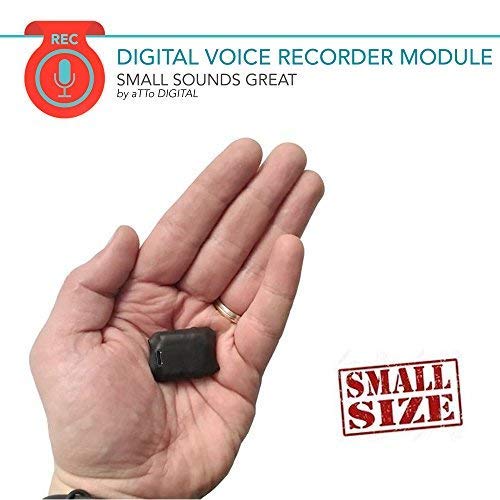 Dictáfono digital activado por voz, 8 GB, grabadora de 570 horas, voz HD 1536 kbps, batería de horas, calidad de grabación seleccionable