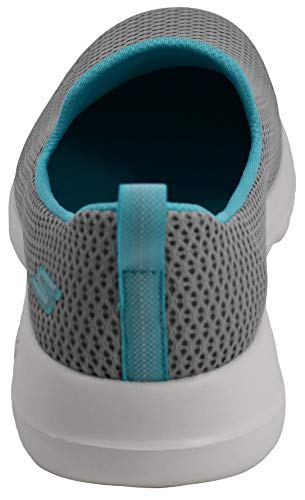 Image of Skechers Women's Go Walk Joy Walking Shoe, Grey /Light Blue, 8 W US