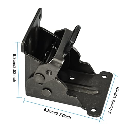 Supports pliants pieds de table acier bronze charnière escamotable lit avec vis - 4