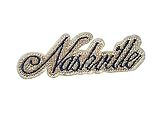 Fun Nashville Patch – Sew or Iron on Fabric Applique (3.85 x 1.25 inches) – TOP FASHION – New Design – Cool Gift