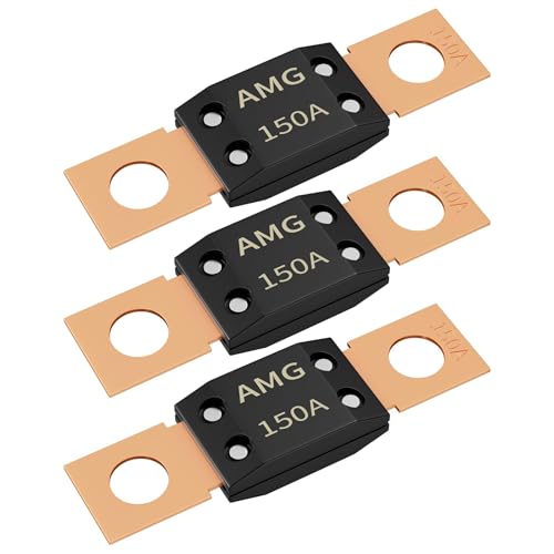 Multiple Fuse Assemblies for the High Current Battery Junction Box - 2015-2019 Ford Transit 1 Joinfworld 3Pcs 150A MEGA Fuse, High Current Bolt Mount Automotive 150 Amp MEGA/AMG Fuse for Cars, Trucks, Construction Vehicles, Buses, Caravan Cars, Boats