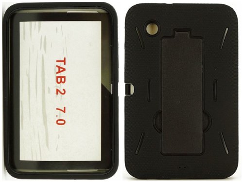 Rugged Heavy Duty 2-in-1 Silicone Armor Hybrid Case for Samsung Galaxy Tab 2 7 Inch P3100