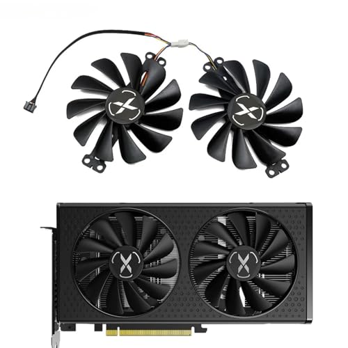 95MM FY010010M12LPA FDC10U12S9-C RX6600 6600XT Graphics Card Fan for XFX Radeon RX 6600 XT Gaming Video Card Fan