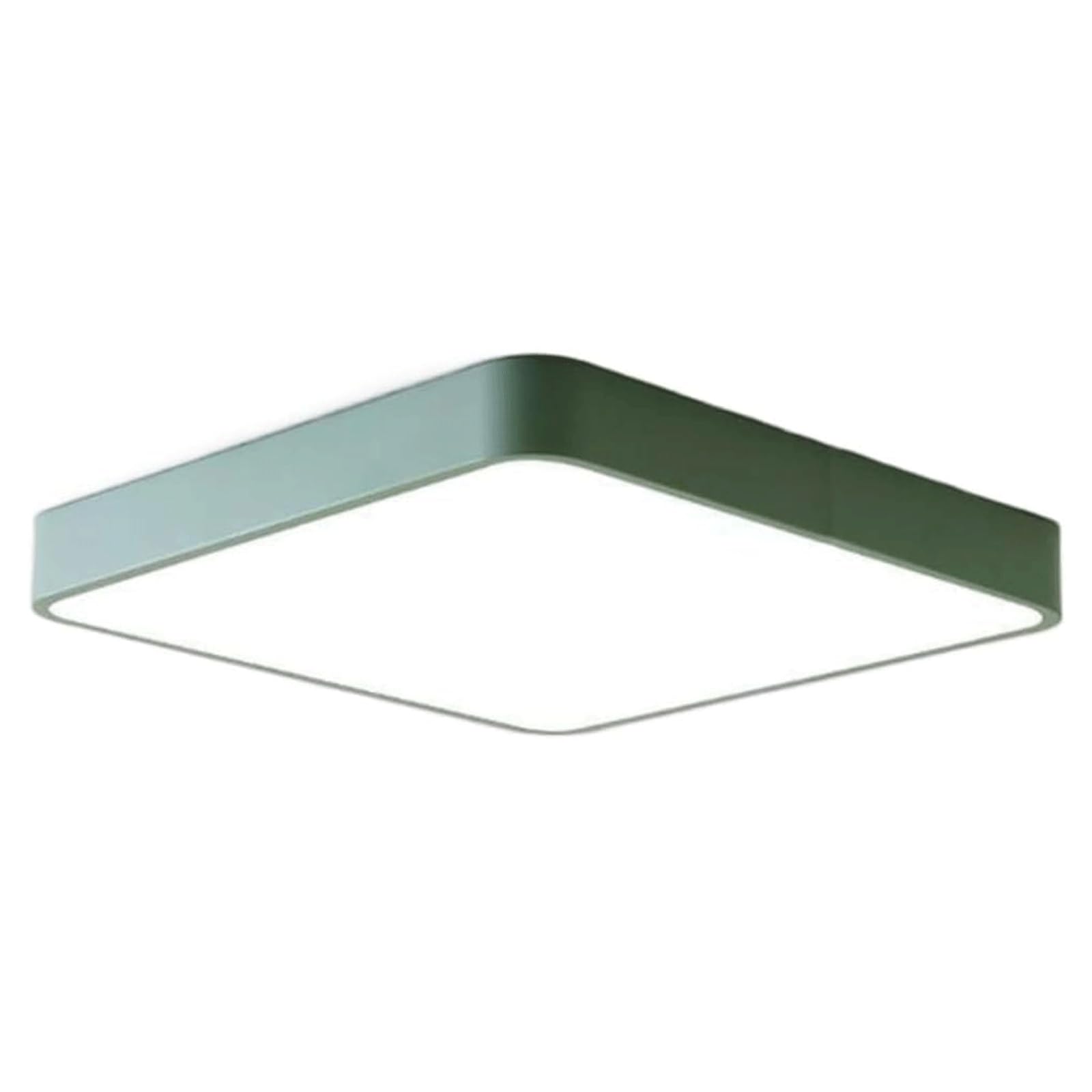 DUddTTW Flat Ceiling Light Fixture LED Close to Ceiling Light 6000K Flush Mount Lighting Chandelier Corridors Ceiling Lamp Minimalist(Gr�n,40cm/15.7in)