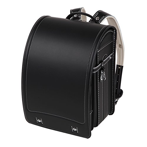 2022年度継続モデルフィットちゃんランドセル A4フラットファイル対応 日本製 男の子用 黒 黒×シルバー オリジナルランドセルスマイル6年保証付 軽量かつ頑丈/耐傷加工/通気性/自動ロック/防水仕上げ WEB限定雨カバー