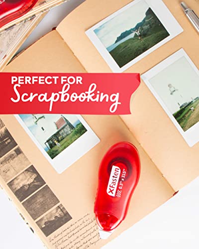 Xfasten Japan Dots Scrapbook Tape Glue Roller Runner, 8Mm X 26Ft 4-Pack Double Sided Tape Roller, Dot Applicator For Scrapbook Album Kit, Removable #TOP5