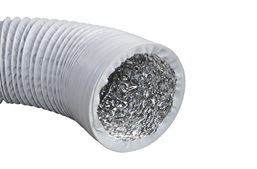 Profi Abluftschlauch mit Alu Isolierung - Durchmesser 125 mm / 127 mm, Länge 3 m - für Klimaanlage, Trockner, Abzugshaube, Wäschetrockner - stabil und