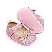 Egmy Toddler Baby Girls Princess Shoes Fine Bowknot Girls Flash Soft Walking First Baby Shoes Soft Shoes Pink, 6-9 Months