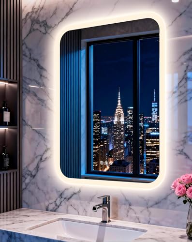 LUVODI Rectangle Bluetooth LED Mirror