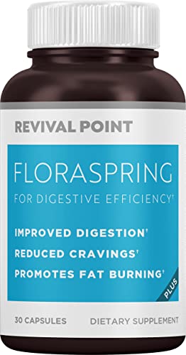 Floraspring Digestive Enzymes Probiotic Gut Health Bundle Optimal Digestion Package By Revival Point - Supports Bloat, Gas, Energy, Micobiome #TOP1