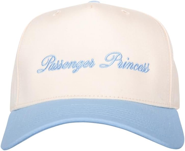 KATYDID Passenger Princess Vintage Hat - Two-Toned Trucker Hat - Embroidered Vintage Baseball Cap for Women - Snapback