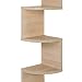 COMIFORT Estantería Rinconera - Librería de Pared para Esquina de Estilo Nórdico,...