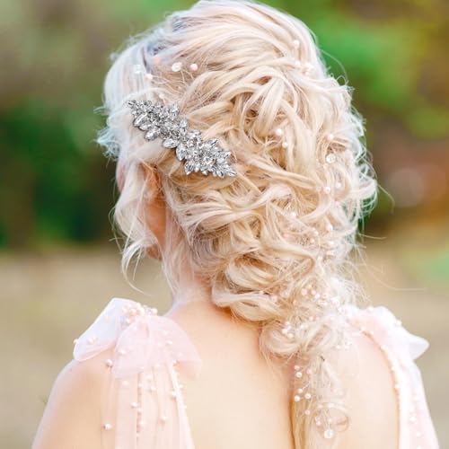 Pinza de pelo con cristales para mujer miniatura 6