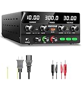 Amazon | RUZIZAO 安定化電源 30V 10A 4桁電圧電流電力表示 エンコーダ