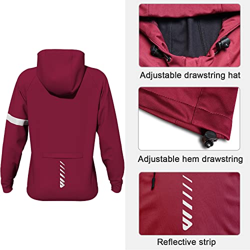 Wulibike Womens Cycling Jacket Waterproof Running Jacket Winter For Women Full Zipper #TOP1