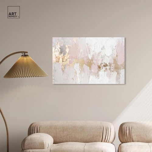 Art Remedy Rustic Elegance I Canvas Pastel Abstract Art, Gallery Wrapped, 36" x 24" by Art Remedy - Image 2