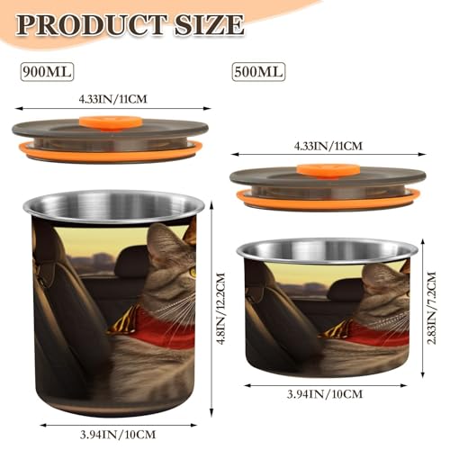 Envase hermético de acero para café Blueangle 900 ml miniatura 2