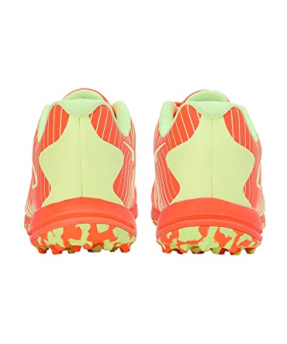 Puma Men 22 FH Rubber Cricket Shoe Ultra Orange-Fast Yellow - Image 5