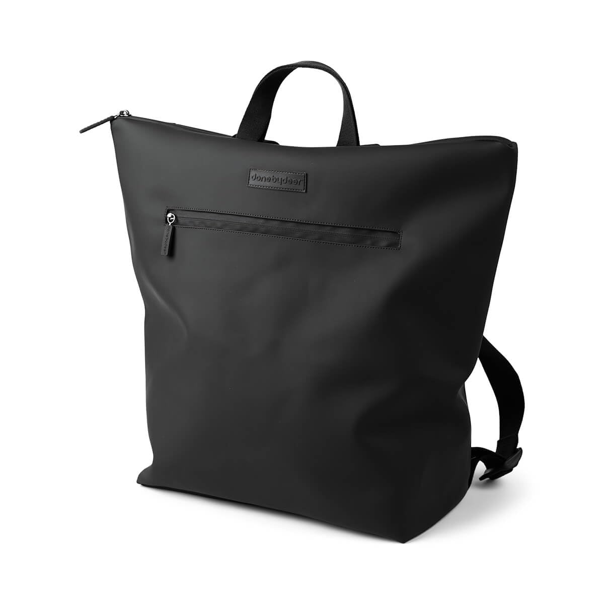 Done by Deer Wickelrucksack - Faltbare Wickelauflage und zwei Kinderwagenhaken inklusive - Wickeltasche aus 100% recyceltes Polyester mit PU-Beschichtung