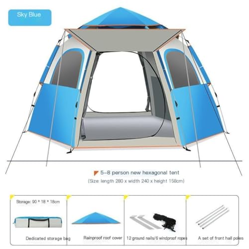 Carpa automática portátil para camping 3-4 personas miniatura 2