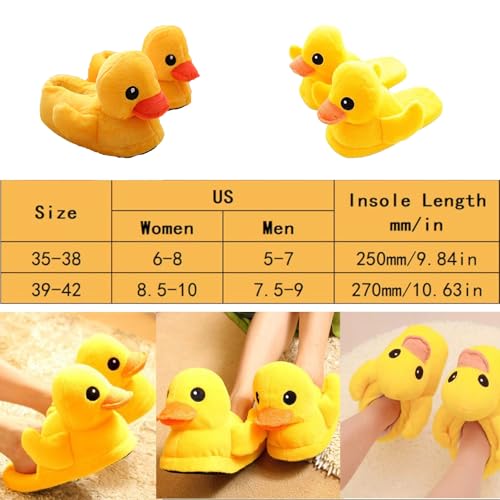 Jfxgjuv Duck Slippers Duck Feet Slippers Unisex Novelty Cute Animal Feet Slippers Fuzzy Warm House Shoes Funny Christmas2