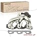 A-Premium [V6 3.8L] Right Side Engine Exhaust Manifold W/Gasket & Heat Shield Compatible with Jeep JK Series Wrangler 2007 2008 2009 2010 2011
