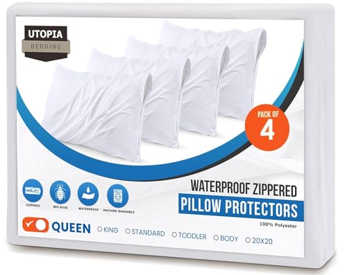 Utopia Bedding Waterproof Pillow Protectors White thumbnail 7