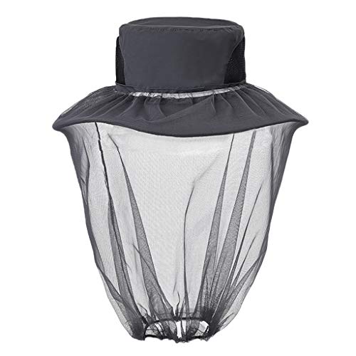 Tongina Chapéu De Sol Com Mosquiteiro Removível Para Net Caminhadas Ao Ar Livre Pesca Camping - Cinz