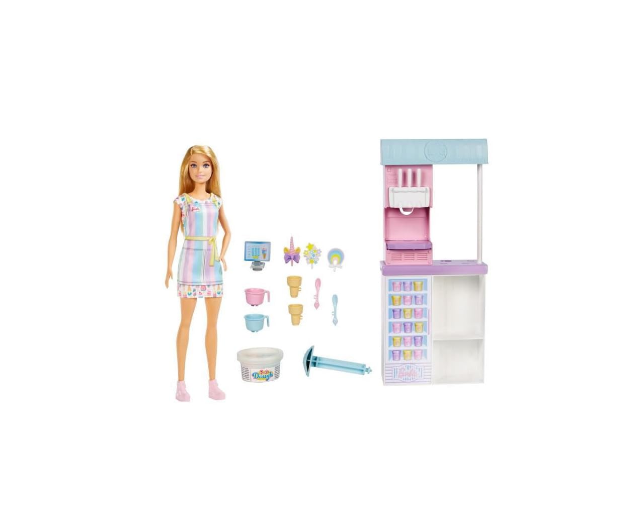 Barbie - Coffret Marchande De Glaces - Poupée Mannequin - Dès 3 ans pas cher