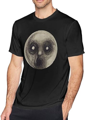 Photo de OUBAO Men's Classic Printing T Shirts-Steven Wilson The Raven That Refused to Sing T-Shirts Black 3XL