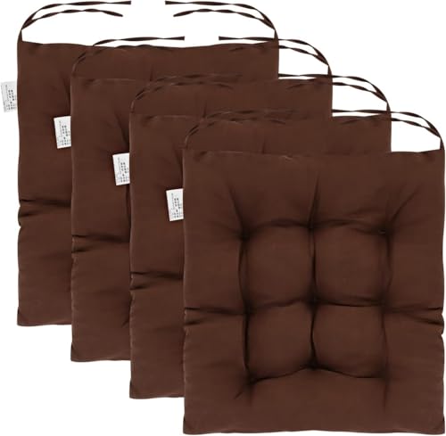 Trintion 4er Set Sitzkissen mit Bindebändern – Bequeme 40x40 cm Stuhlauflage Gartenstuhl, Esszimmerstuhl & Balkonmöbel – Atmungsaktive Polster Indoor/Outdoor Trintion 4er Set Sitzkissen mit Bindebändern – Bequeme 40x40 cm Stuhlauflage Gartenstuhl, Esszimmerstuhl & Balkonmöbel – Atmungsaktive Polster Indoor/Outdoor