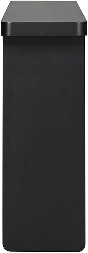 Miniatura 4 de Knocbel Mesa consola de chapa de acacia con patas hasta el suelo, mesas minimalistas para sofá de entrada para pasillo, vestíbulo, apartamento, 11.8