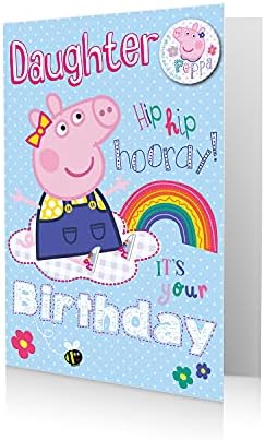 Peppa Pig Official Birthday Card, Daughter