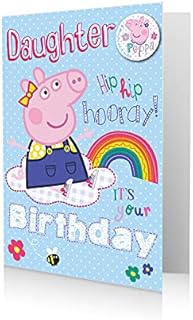 Peppa Pig Official Birthday Card, Daughter
