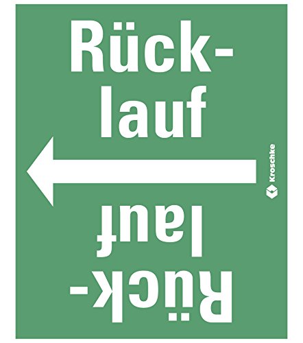 LEMAX® Rohrleitungsband Rücklauf, praxisbewährt, ab Ø 50mm, grün/weiß, 33m/Rolle