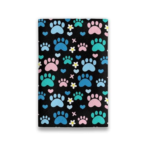 Colored Cartoon Paws Purse Tissue Holder Reusable Travel Tissue Pouch Fabric Purse Zipper Enclosed Tissue Holder for Purse Coins Tissue Pouch for Bag Car Office Home3