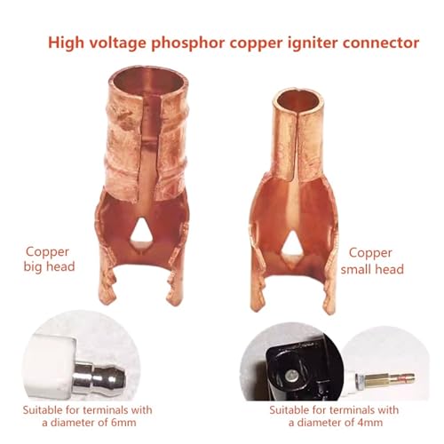 Conector de cable de alto voltaje terminal transformador pin de cerámica cobre 10 uds 4mm 6